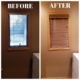 Replace Aluminum Blinds with Wood Blinds