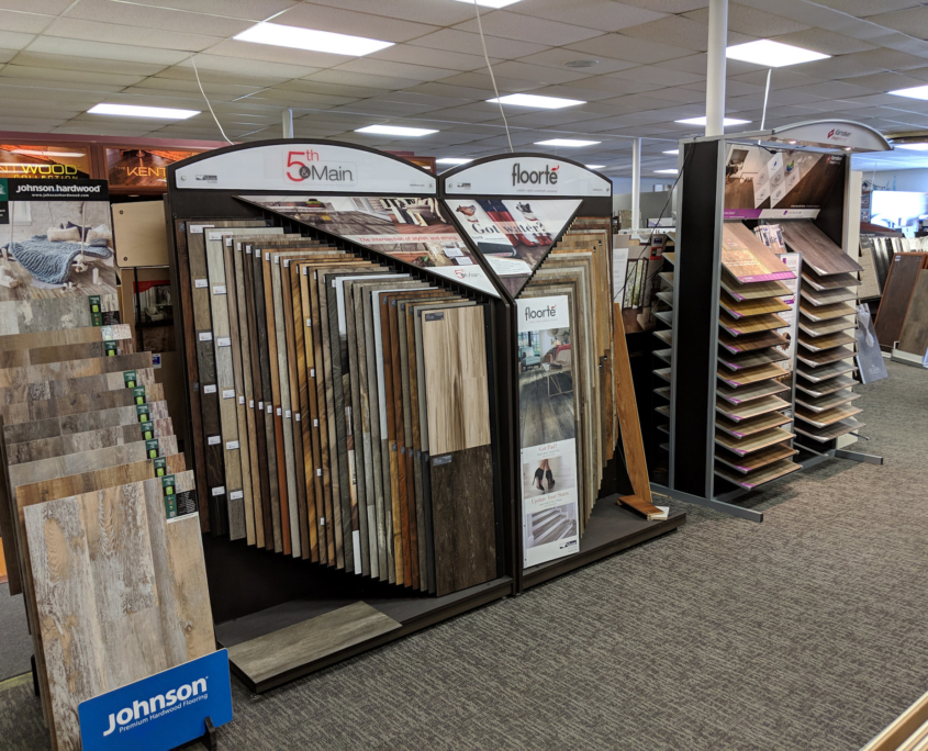 Hardwood Floor Displays at Mozak’s Mozak's Floors and More