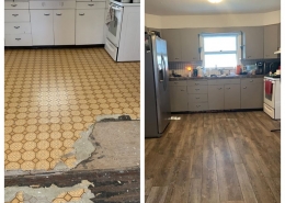 Before & After Kitchen Flooring