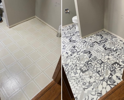Updated Bathroom Flooring