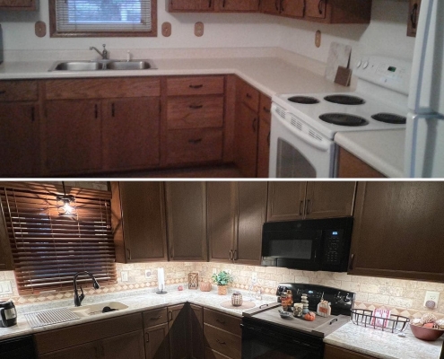 Before & After of Kitchen Remodel