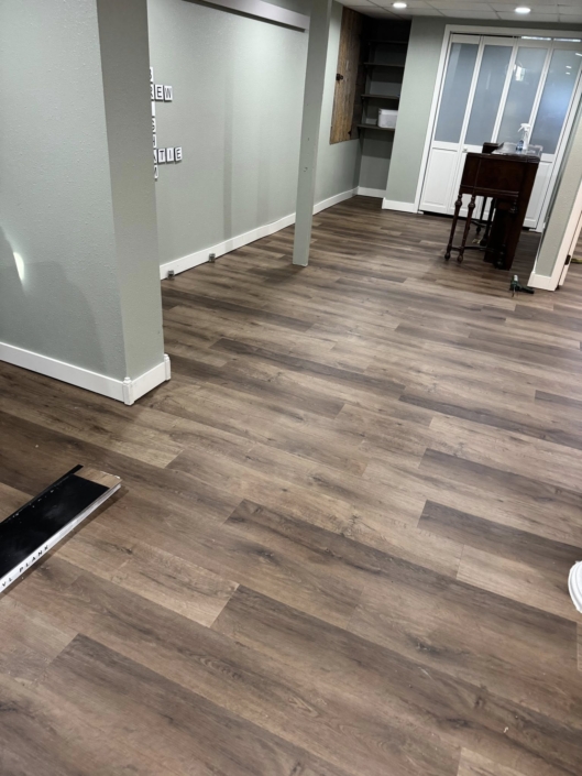 Basement Flooring to LVP